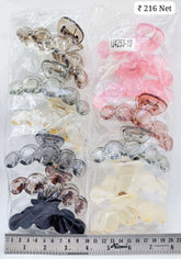 Impression Colored Acrylic Hair Clutcher (Pack of 12)